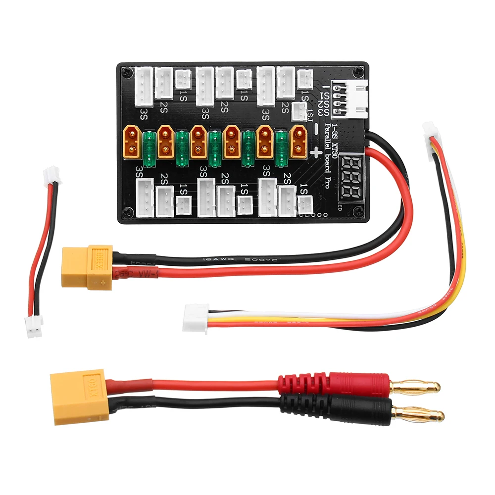 Lipo Parallel Charging Board - XT30 Plug 1S-3S Baterai Lipo Versi