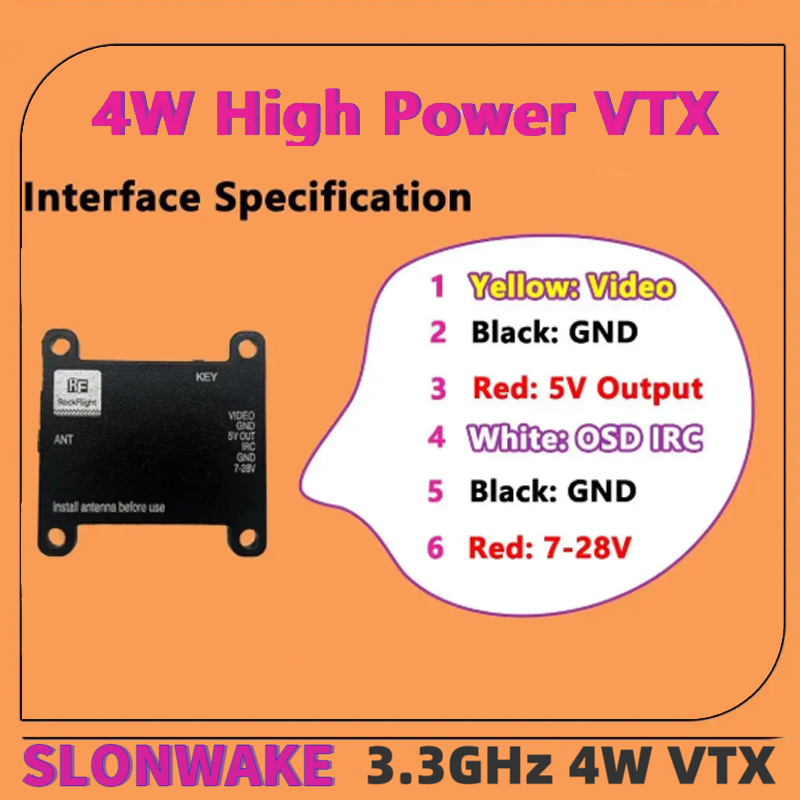 SLONWAKE FPV 3.3G 16CH 4000mW  - Drone Rc Toy ulasan dan harga