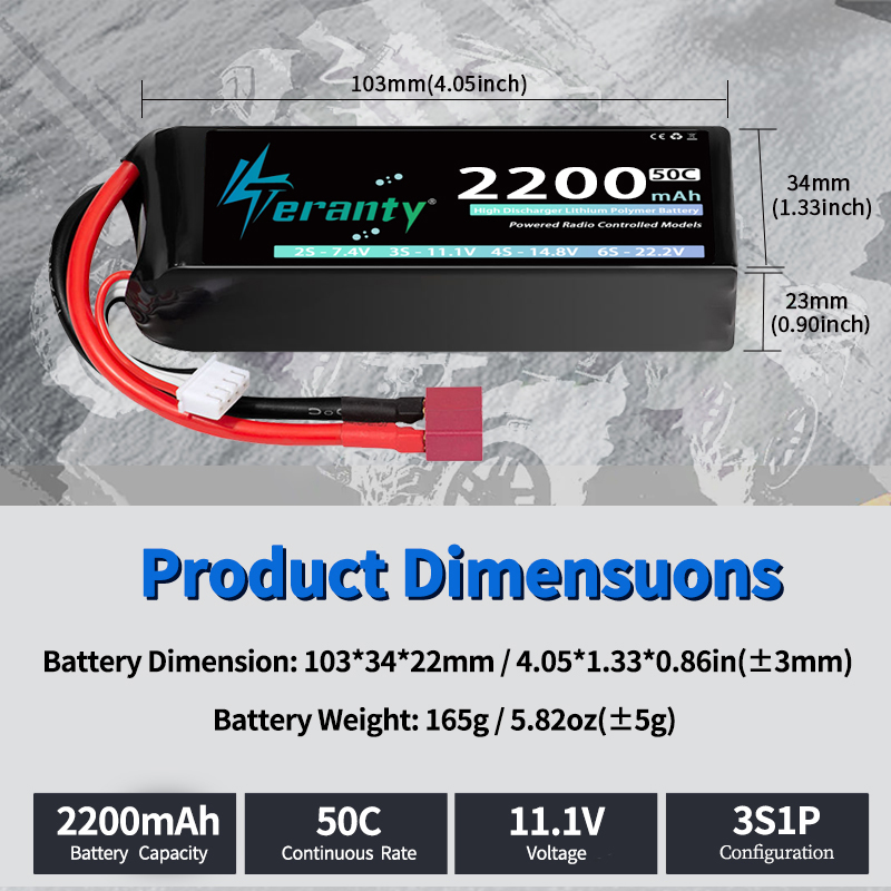 TERANTY 3S 2200/2400/2600mAh B - Drone Lipo Battery ulasan dan harga