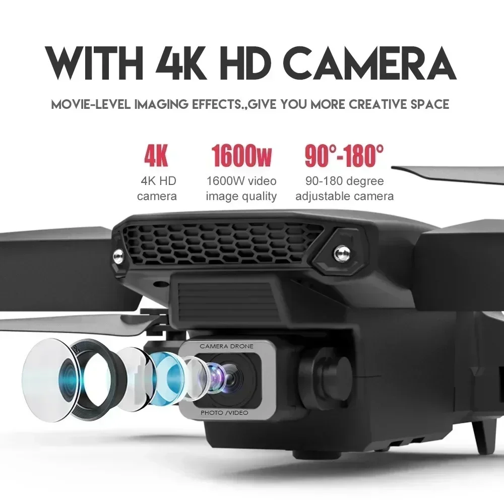 E88 Pro Drone FPV kamera sudut - Drone Rc With Screen ulasan dan harga