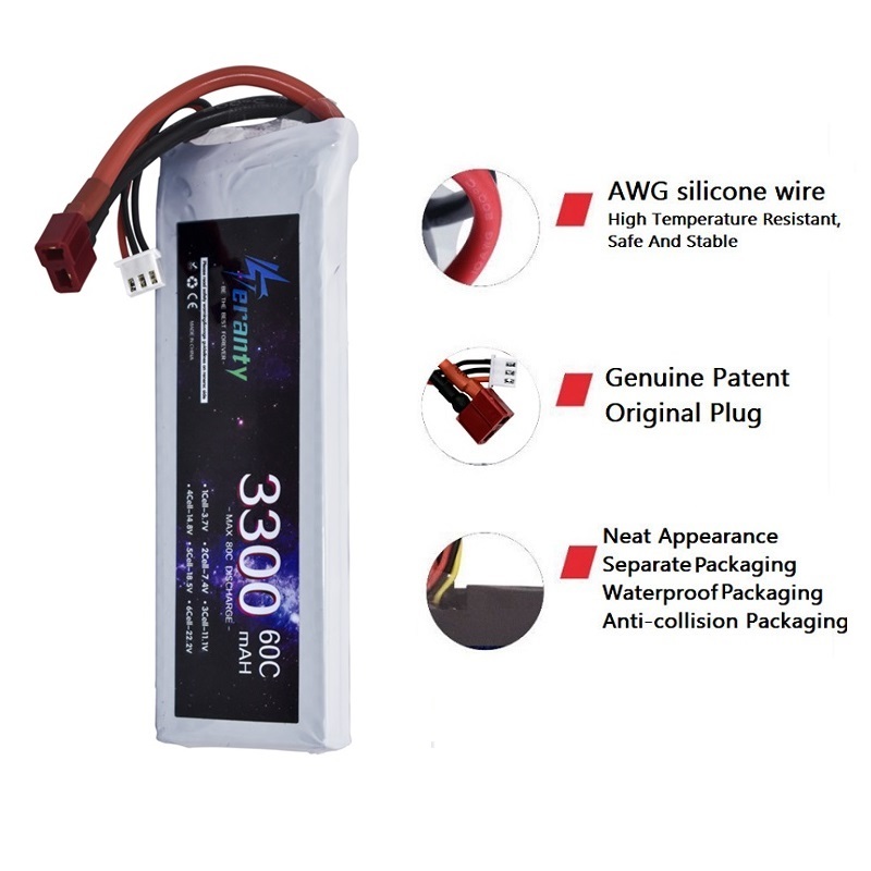 2S 7.4V baterai LiPo 3300mAh 6 - Drone Lipo Battery ulasan dan harga