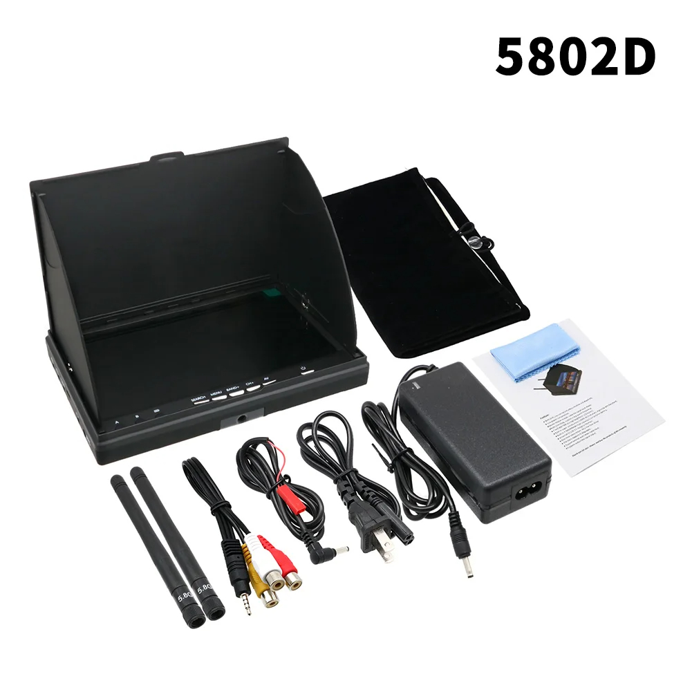 5.8G FPV DVR LS5802D Monitor L - Drone Rc With Screen ulasan dan harga